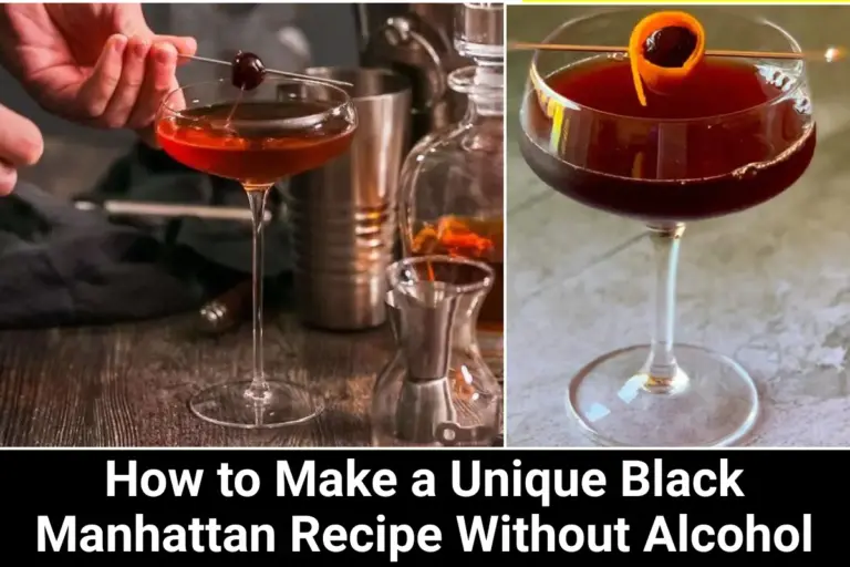 How to Make a Unique Black Manhattan Recipe Without Alcohol